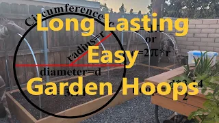 DIY easy EMT Garden Hoops