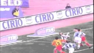 Serie A 2000-2001, day 17 Lazio - Lecce 3-2 (2 Crespo, Conticchio, Veron, C.Lucarelli)