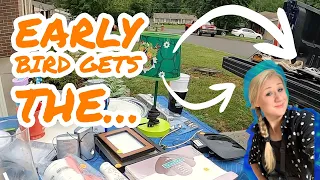 The YARD SALE Early Bird Gets The Profit!!