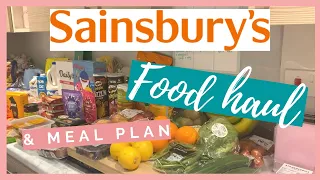 SAINSBURYS FOOD HAUL & FAMILY MEAL PLAN | GROCERY HAUL UK