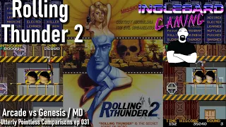 Rolling Thunder 2 arcade vs Genesis aka Mega Drive [longplay][complete game]