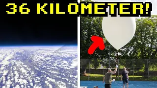 Wir haben einen Wetterballon + Kamera ins All steigen lassen!
