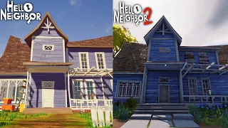 HELLO NEIGHBOR vs HELLO NEIGHBOR 2 Comparison!