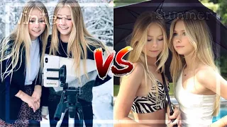 IzaandElle Winter vs Summer Tiktok"s