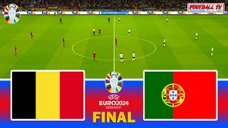 BELGIUM vs PORTUGAL - FINAL UEFA EURO 2024 | De Bruyne vs Ronaldo | PES Gameplay PC