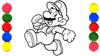 How to Paint  Super Mario |  Super Mario Bros (New) to draw Super Mario character/@Magic Pearl Star