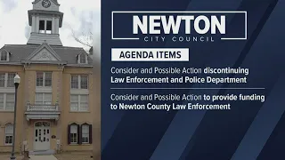 Newton County officials to address disbanding city police department