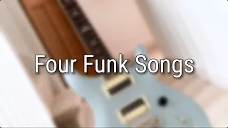 Four Funk Riffs for Electric Guitar (Alt-J, Stevie Wonder, James Brown, The Average White Band)