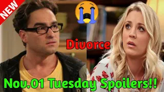 Nov.01 Tuesday Spilers Kaley Cuoco Drops  Johnny Galecki Finally Divorce || It will shock you must