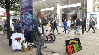 "GANJA FARMER"  BY RUFF TRADE, BUSKING IN MANCHESTER  03/05/2023