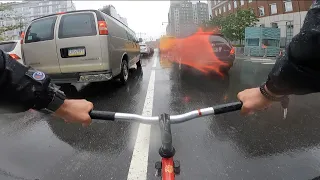 FIXED GEAR | Uber eats rainy day in NYC/ new Nitto for shred bars.