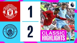 Highlights! Man United 1-2 Man City | BENJANI'S DEBUT DERBY DAY WIN IN 2008!