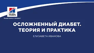 Вебинар на тему: «Осложненный диабет. Теория и практика». Лектор - Елизавета Иванова.