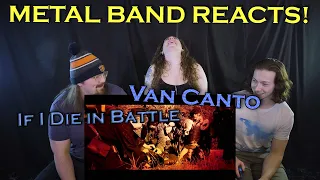 Van Canto - If I Die in Battle REACTION | Metal Band Reacts!