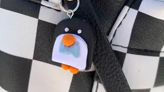 Clay Penguin Charms