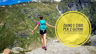 Zaino e cibo per trekking di due giorni in tenda (7 kg) ⛺