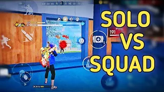 SOLO VS SQUAD || STRANGE MOVEMENT 🤔😅 @alphamobileyt #ankushff #alphakd #solovssquad