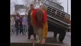 SMALLVILLE (S1E12) - Eric Summers uses electrical powers to throw Clark, knocks him UNCONSCIOUS