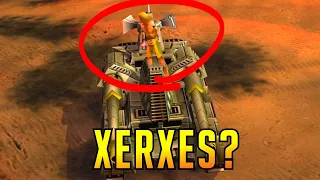 Xerxes From 300 Drives an Emperor Overlord Tank in Generals Zero Hour