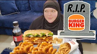 MY LAST FAST FOOD MEAL BURGER KING MUKBANG