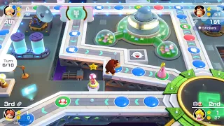 Mario Party Superstars #283 Space Land Donkey Kong vs Rosalina vs Peach vs Daisy