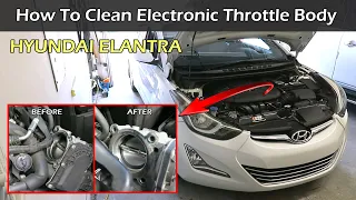 How To Clean Electronic Throttle Body | Hyundai Elantra | Santa Fe | Sonata | Tucson | Genesis Coupe