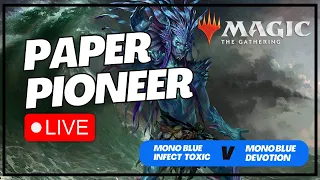 Paper Pioneer Gameplay |🔵🔵 Toxic/Infect🔵🔵   v  🔵🔵Devotion🔵🔵 | All Will be One Pioneer