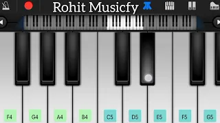 kabhi jo badal barse piano | Arijit singh | Mobile piano tutorial| Rohit Musicfy