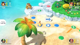 Mario Party Superstars #737 Yoshi's Tropical Island Daisy vs Mario vs Donkey Kong vs Luigi