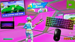 💤 ASMR Fortnite Chill 🐐 Go Goated Zone Wars Gameplay 😴 Razer Huntsman Mini Keyboard Sounds 360Fps 4K