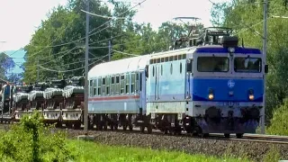 Dva vojna HŽ vlaka. Two military train in Croatia, Summer 2017. (Croatian Railways)