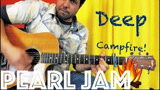 Guitar Lesson: How To Play Deep by Pearl Jam - Campfire Edition!