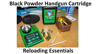 Black powder handgun cartridge loading essentials