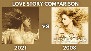Taylor Swift - Love Story | Voice Comparison (2021 VS 2008)