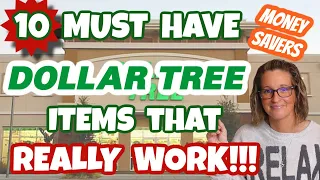 10 MUST HAVE Dollar Tree ITEMS that REALLY WORK! MONEY SAVING BUYS