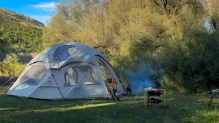 CAMPING IN THE COMFORT OF HOME BY THE RIVER
