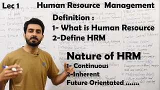 Lec 01 Introduction of Human Resource Management (Chapter 1) BBA,MBA