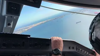 Embraer 170 flying SRA into Gibraltar Runway 09