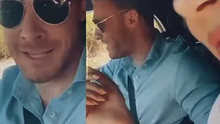 Kerem Bürsın Singing for Hande  On Hande Erçel's IG TV Story| Sen Çal Kapimi