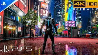 Spider-Man 2 (PS5) 4K 60FPS HDR Gameplay (Night Rain)