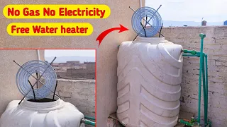 No gas No electricity . Heat 2000 liters of water every day #invention