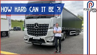 Reversing a 40 tonne Mercedes Truck - How hard can it be ?!