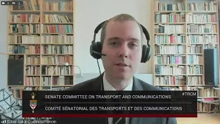 Air Passenger Protection Reform: Dr. Lukács addresses the Standing Senate Committee on Transport