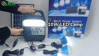 Complete Portable Solar Generator Lighting System Kit For Off Grid Solar Home Lighting