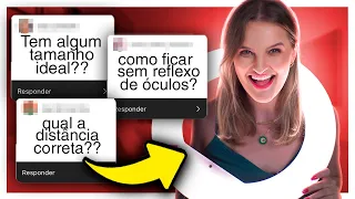 ✅ Como USAR RING LIGHT pra GRAVAR VÍDEOS do JEITO CERTO - Sem Reflexo de RING LIGHT nos Óculos!