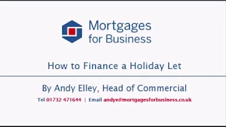 How to finance a holiday let | FREE WEBINAR