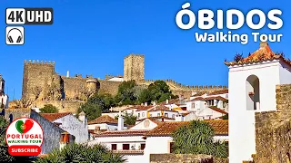 Óbidos Historical Center Walking Tour - Leiria Portugal - 4K UHD