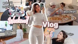 Spagat lernen, PMS, Make-up Organizer, Movie Night &&& - WEEKEND VLOG