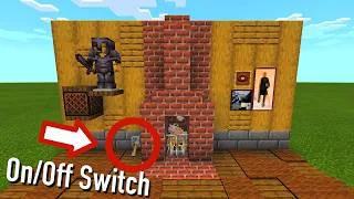 Minecraft Fireplace On/Off Switch - Toggleable!