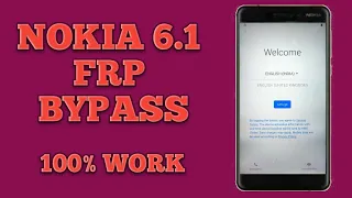 Nokia 6.1 (TA 1043) Frp Bypass ||  💯% work